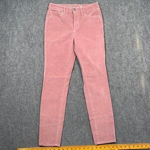 Seven7 Ultra High Rise Skinny Corduroy Pants Dusty Rose Size 6